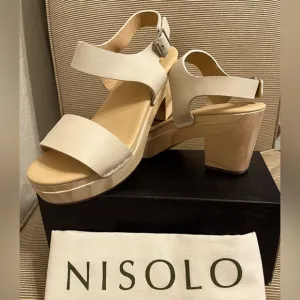 NWOT Nisolo Women’s All-Day Open Toe Platform Clog Sandal - Size 8.5