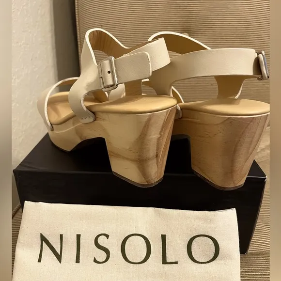 NWOT Nisolo Women’s All-Day Open Toe Platform Clog Sandal - Size 8.5