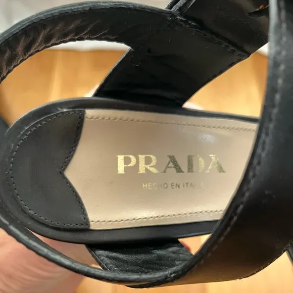 NWOT Prada Block Heel Sandals