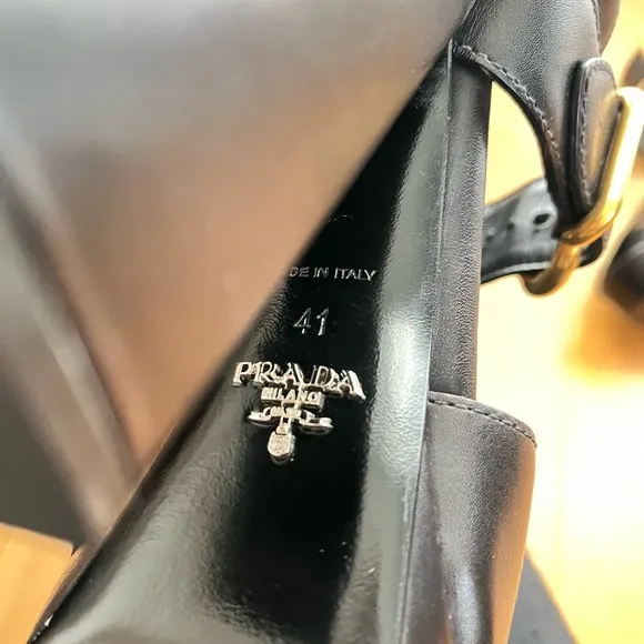 NWOT Prada Block Heel Sandals