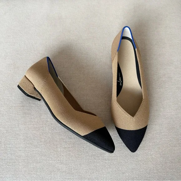 NWOT Rothy’s The High Point Wren Captoe Block Heels