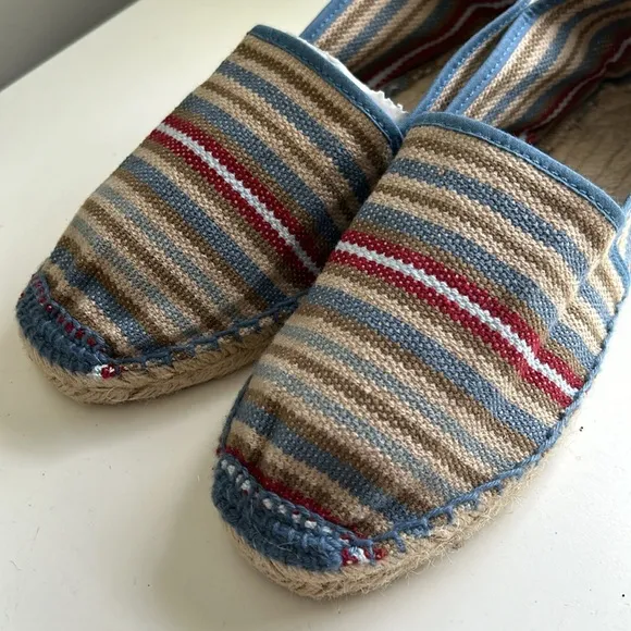 NWOT Toni Pons Multi Stripe Canvas Slip-on Espadrille | EUR 39