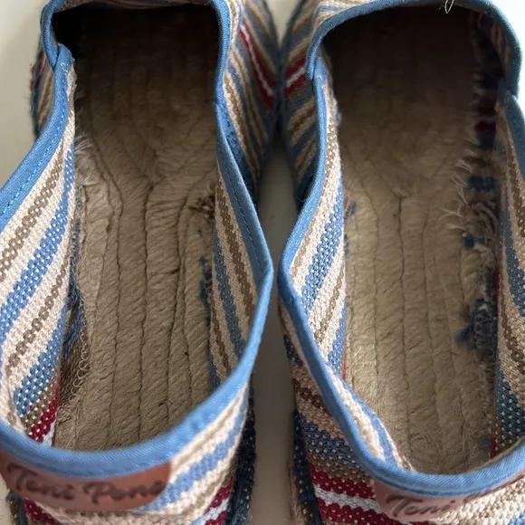 NWOT Toni Pons Multi Stripe Canvas Slip-on Espadrille | EUR 39