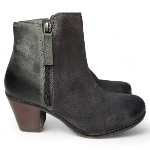 NWT Bed Stu Roan Booties Women's Burnished Leather Block Heel Zipped Western 8