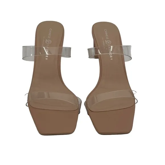 NWT Chinese Laundry Yanti Clear Vinyl Heels Size 11 Women's