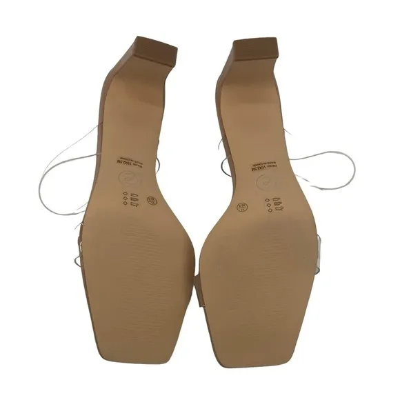 NWT Chinese Laundry Yanti Clear Vinyl Heels Size 11 Women's