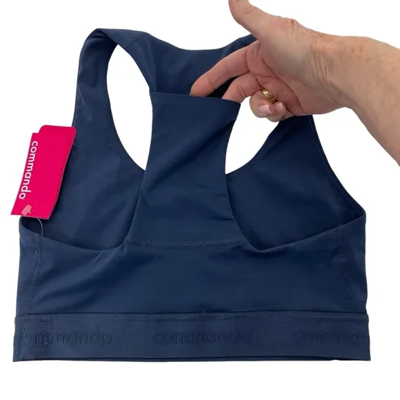 NWT Commando Pocket Bra Small Navy