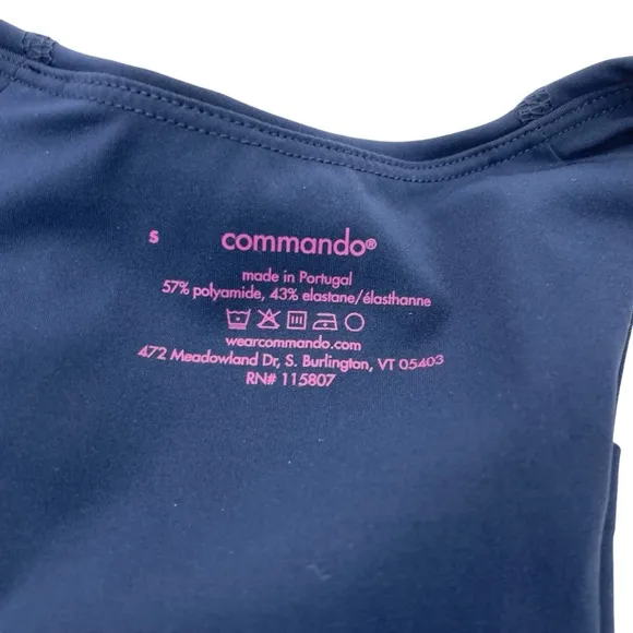 NWT Commando Pocket Bra Small Navy
