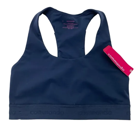 NWT Commando Pocket Bra Small Navy