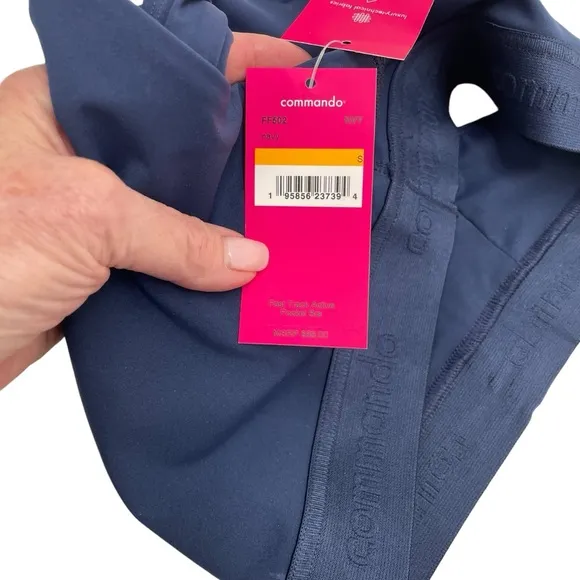 NWT Commando Pocket Bra Small Navy