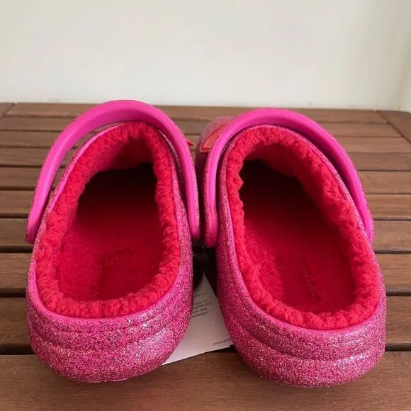 NWT Crocs Classic Lined Valentine's Day 2023 Clog Women Size 9 (208385-6EN)