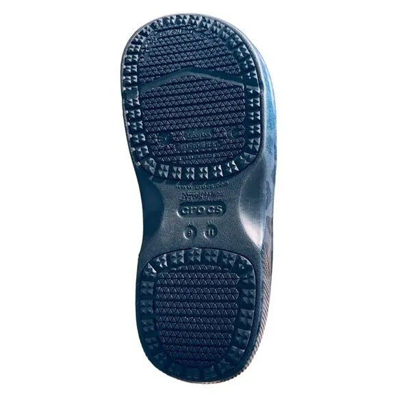 NWT Crocs Neria Pro II Graphic Casual Work Clog Black/Leopard - Slip Resistance