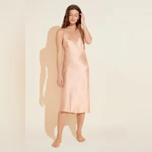 NWT: Eberjey Inez Washable Silk Slip Dress in Rose Cloud