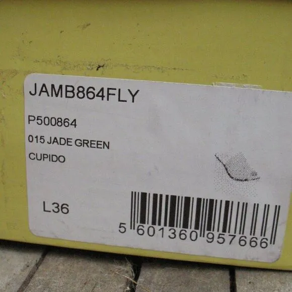 NWT Fly London Jade Green Wedge Slides