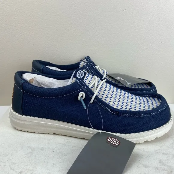 NWT Hey Dude Wally Woven Slip On Travel Shoe