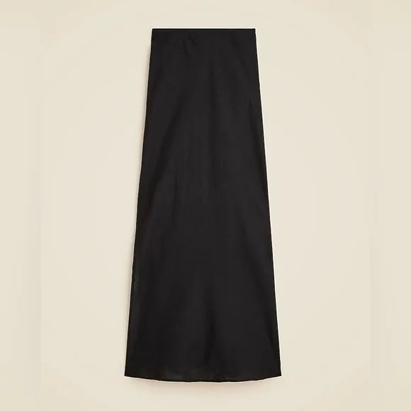 NWT J.Crew New Gwyneth Slip Skirt in Linen