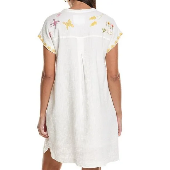 NWT Johnny Was Women's  Mishti Dress Faye Natural Large L