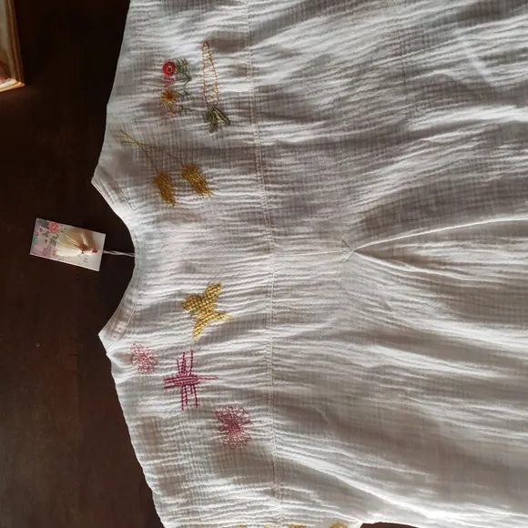 NWT Johnny Was Women's  Mishti Dress Faye Natural Large L