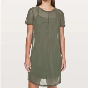 NWT Lululemon Ready To Reach Dress Camo Green Mesh