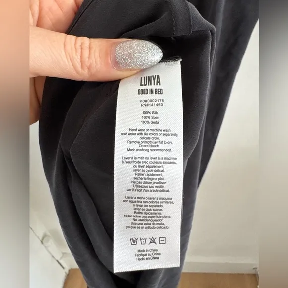 NWT Lunya washable silk bias slip dress