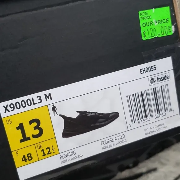 NWT Men's Adidas Running X9000L3