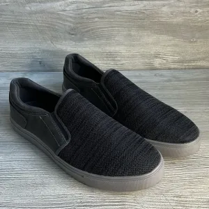 NWT mens Deer Stags Bryce slip on dark grey/black canvas sneakers size 13