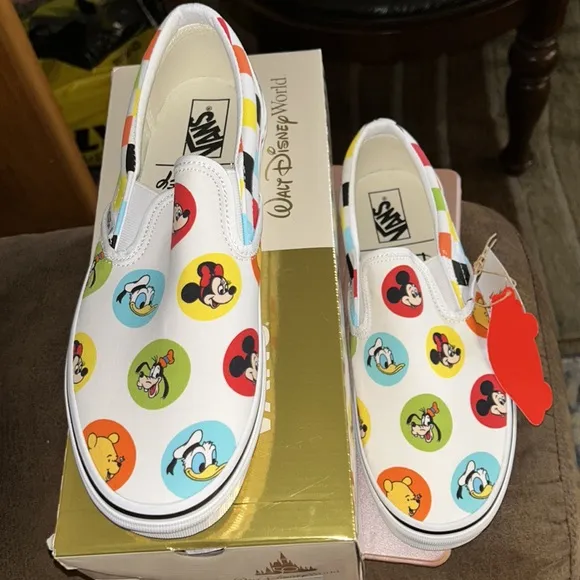 NWT Mickey Mouse and Friends Sneakers for Adults by Vans – Walt Disney World
