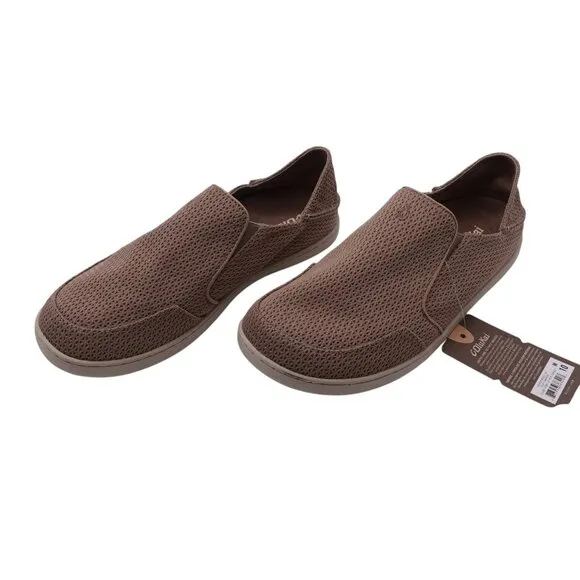 NWT Olukai Nohea Mesh Sneakers Sz 10 Clay Banyan Water Resistant Slip On Casual