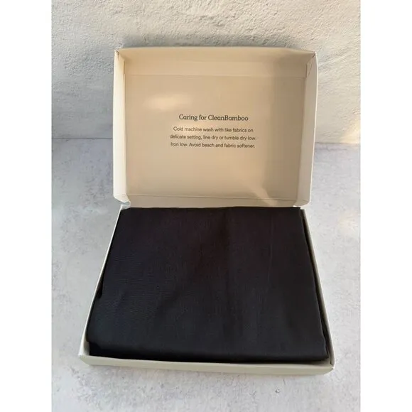 NWT Silky Bamboo Slip Dress Onyx Black Soft Cooling Fabric, Date Night, Size L
