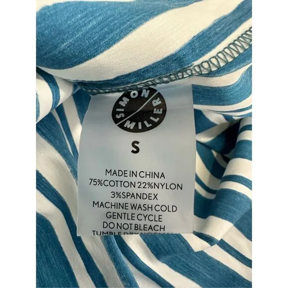 NWT Simon Miller Striped Button Front Kerr Poplin Midi Shirt Dress Small $315
