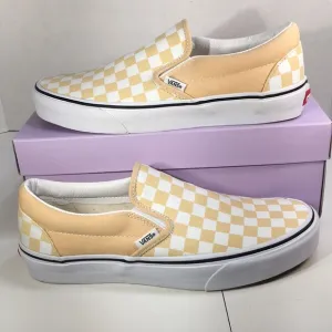 NWT Vans Classic Checkerboard Slip-Ons in Honey Tone Men’s 8 Women’s 9.5