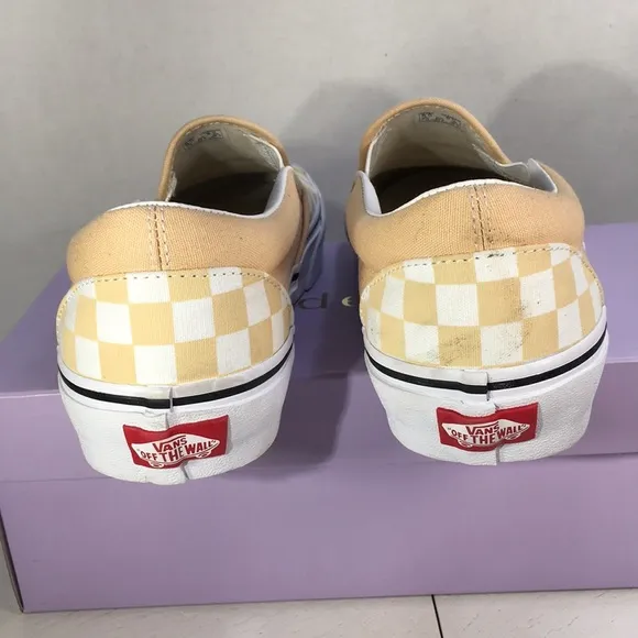 NWT Vans Classic Checkerboard Slip-Ons in Honey Tone Men’s 8 Women’s 9.5