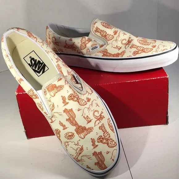 NWT Vans Classic Slip On in Western Scene Design Men’s 11