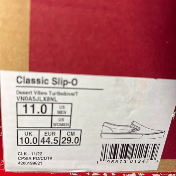 NWT Vans Classic Slip On in Western Scene Design Men’s 11