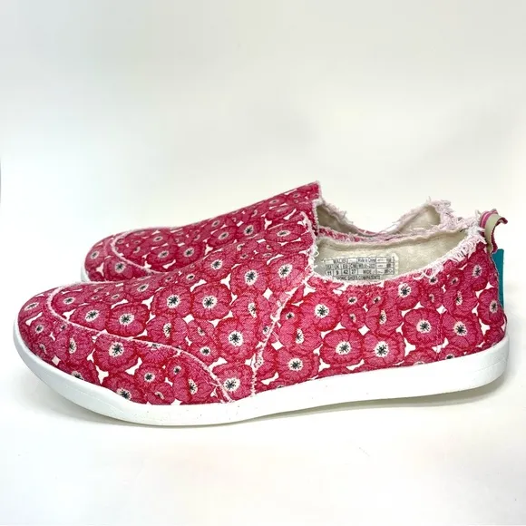 NWT VIONIC Women’s Malibu Floral Slip-on Comfort Shoe Stargazer Size 11 Wide