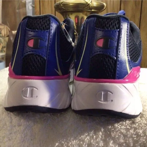 NWT Women’s Champion Running Shoes Blue Black Pink Size 9M V SRS Approach comfy