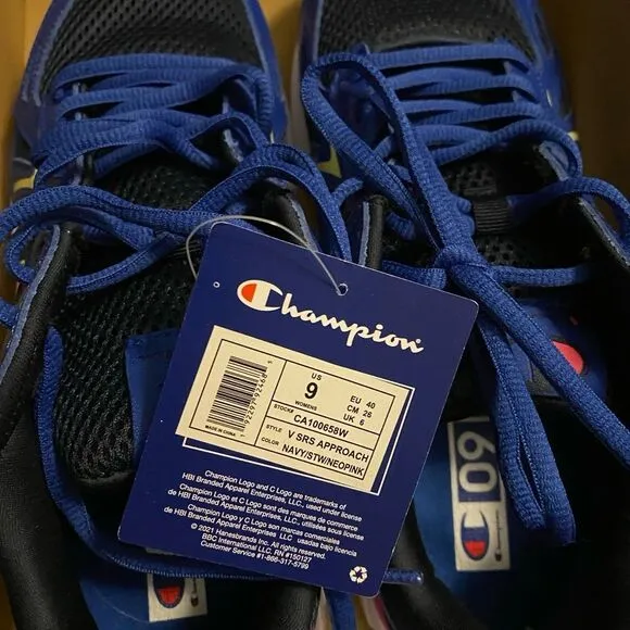 NWT Women’s Champion Running Shoes Blue Black Pink Size 9M V SRS Approach comfy