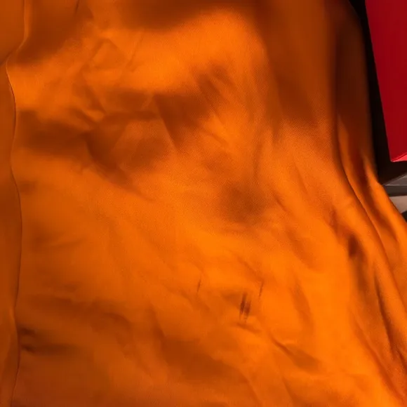 Obando Collective x RTR One Shoulder Orange Cooper Gown Size 6