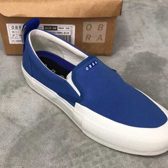 OBRA 240 Canvas Slip-on sneake Torres Blue Men's  New in box