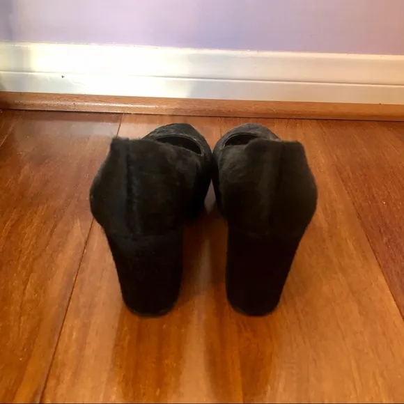 Office London x Topshop Black Chunky Heels