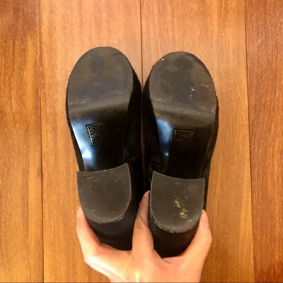 Office London x Topshop Black Chunky Heels