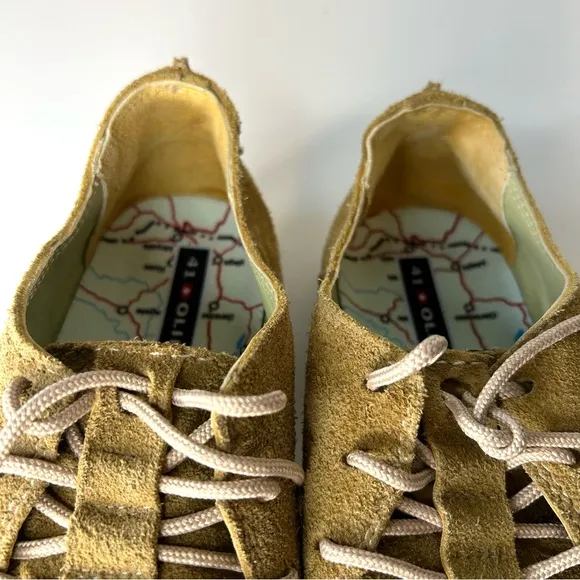 OLIBERTE Men’s Size EU 41 US 8 Anbesso Tan Leather Suede Oxfords Derby Shoes.