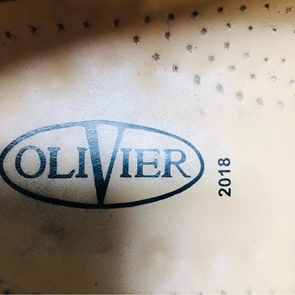 Olivier Square Perforated Bone Oxfords Italy