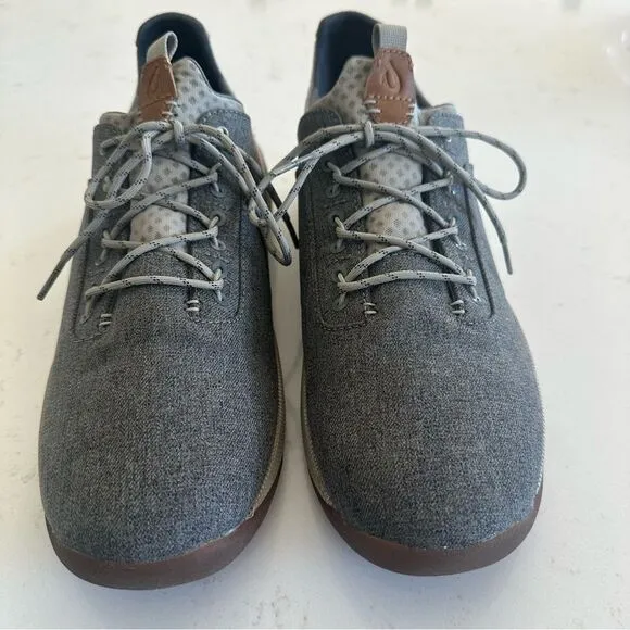 OluKai Gray Nanea Li Fabric Lace Up Low Top Casual Sneakers Mens 13 EUC
