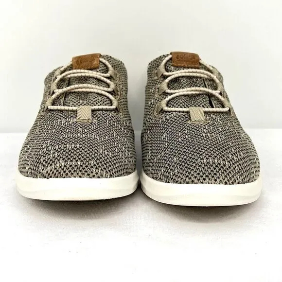 OluKai Hale'Iwa Li Ha'a Silt Knit Mesh Leather Slip On Bungee Laced Sneaker 7.5