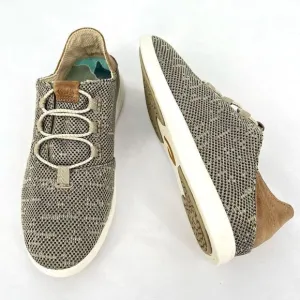 OluKai Hale'Iwa Li Ha'a Silt Knit Mesh Leather Slip On Bungee Laced Sneaker 7.5