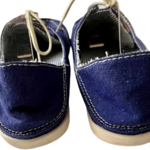 Olukai Heleuma Hand Stitched Canvas Flats/Slides - Bright Blue - 8