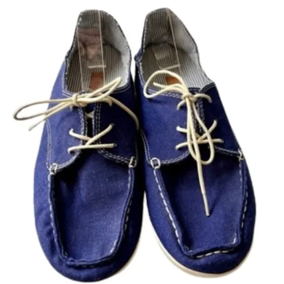 Olukai Heleuma Hand Stitched Canvas Flats/Slides - Bright Blue - 8
