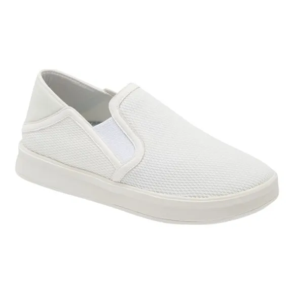 Olukai Ki‘ihele Slip-On Sneaker (Womenn) in bright white