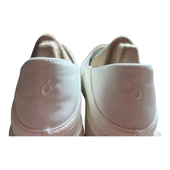 Olukai Ki‘ihele Slip-On Sneaker (Womenn) in bright white